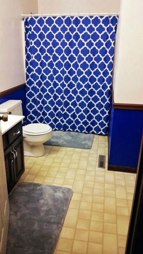 31 brilliant ways to upcycle transform and fix your bathtub, Add A Cool Shower Curtain