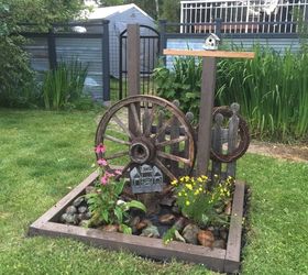 country yard art , crafts, how to, landscape, Country style yard art