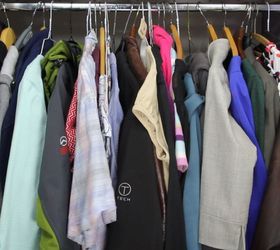 the cheapest closet space saver ever , bedroom ideas, organizing, repurposing upcycling, storage ideas, This is my jam packed coat closet