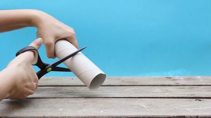 turn paper towel rolls into cheap biodegradable seed starter pots