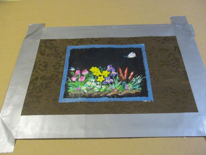 re purposed dollar tree placemat to hanging wall art, crafts, paint colors, repurposing upcycling, wall decor