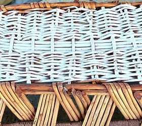 diy painted willow woven basket, crafts, painting