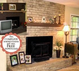 inexpensive dramatic fireplace makeover with paint , concrete masonry, fireplaces mantels, how to, painting