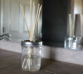 diy reed diffuser, bathroom ideas, crafts, how to, mason jars