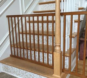 stairway gate made from a child s crib