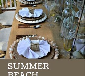 summer beach tablescape, crafts