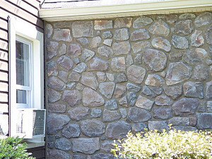 Painting And Staining A Fauxe Stone Wall Hometalk Painting And Staining A Fauxe Stone Wall Concrete Masonry Curb Eal How To