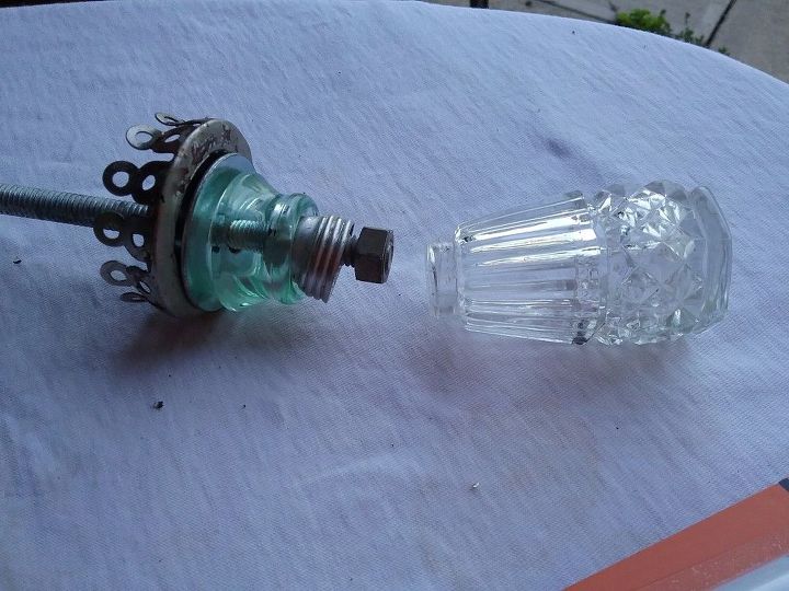 repurposed salt shaker plant stake, crafts, how to, landscape, repurposing upcycling