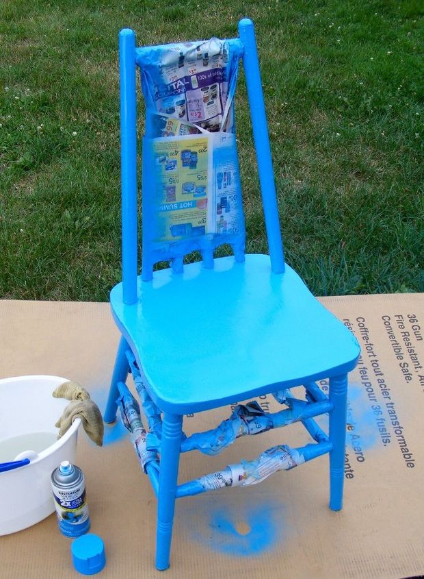 sassy garden whimsey chair , how to, landscape, painted furniture