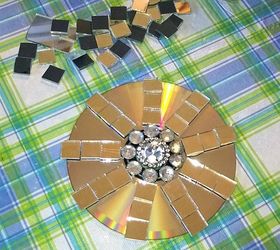 glitz cd sundcatcher, crafts, how to, repurposing upcycling