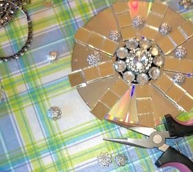 glitz cd sundcatcher, crafts, how to, repurposing upcycling