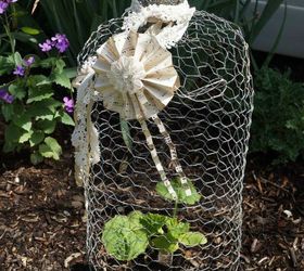 s 16 things you didn t know you could do with chickenwire, Create an adorable cloche for your garden