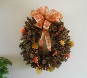 s 16 things you didn t know you could do with chickenwire, Or make a fall wreath with pinecones