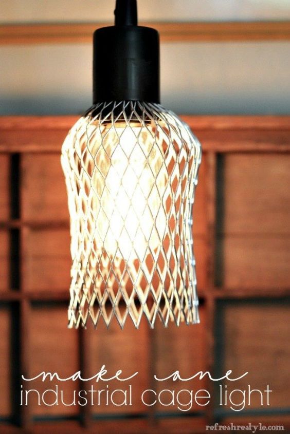 17 coisas que voc no sabia que poderia fazer com arame, Como fazer uma gaiola industrial para sua luz