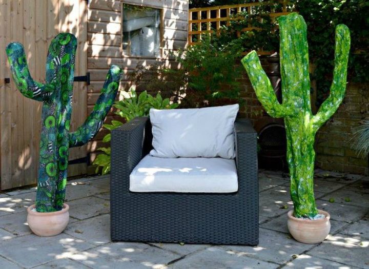 s 16 things you didn t know you could do with chickenwire, Make paper mache cacti