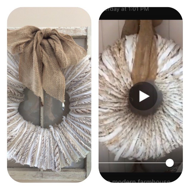 wreath from live tour of modern farmhouse, crafts, how to, wreaths