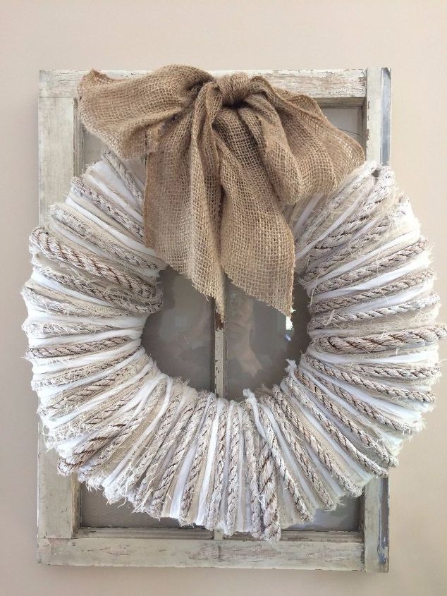 wreath from live tour of modern farmhouse, crafts, how to, wreaths