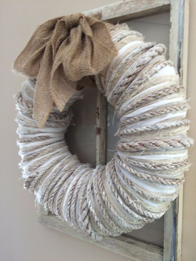 wreath from live tour of modern farmhouse, crafts, how to, wreaths