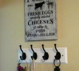 s want a farmhouse kitchen these easy ideas are brilliant , kitchen design, Paint a distressed wooden sign
