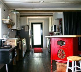 our country kitchen reveal , kitchen design, repurposing upcycling