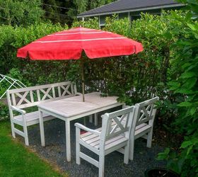 spray painted parasol, how to, painting, painting upholstered furniture