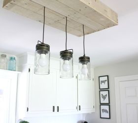 farmhouse pallet kitchen light box, how to, lighting, pallet, repurposing upcycling