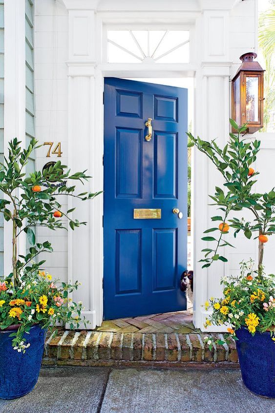 what color should i paint my front door 6 hot colors to try , curb appeal, doors, paint colors, Photo Southern Living