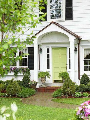 what color should i paint my front door 6 hot colors to try , curb appeal, doors, paint colors, Photo Better Homes Gardens