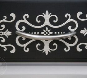 using embossing paste to enhance your stencilled project, how to, painted furniture