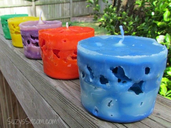 s why everyone is saving their empty food containers, repurposing upcycling, They make the coolest ice candles
