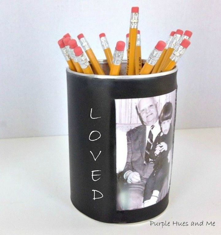 s why everyone is saving their empty food containers, repurposing upcycling, They make adorable pencil holders
