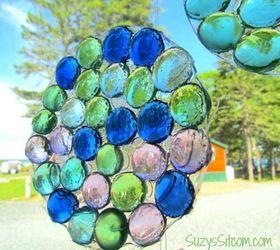 s why everyone is saving their empty food containers, repurposing upcycling, They make beautiful sun catchers