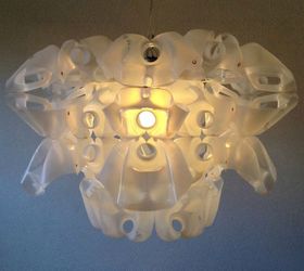 s why everyone is saving their empty food containers, repurposing upcycling, They make really unique lampshades