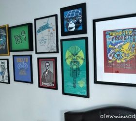 s what you didn t know you could do with your old clothes, These shirts became a gallery wall