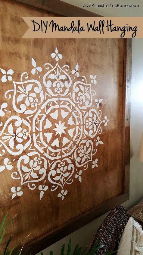 boho style diy mandala wall hanging, crafts, how to, painting, wall decor