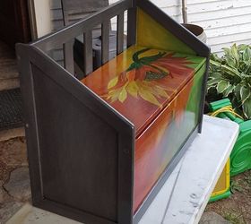 child s toy chest gets makeover, painted furniture