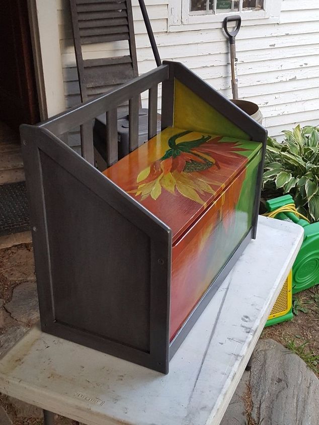 child s toy chest gets makeover, painted furniture