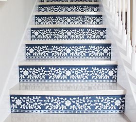 stenciled stairs worth staring at