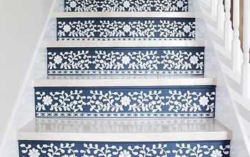 Stenciled Stairs Worth Staring At!