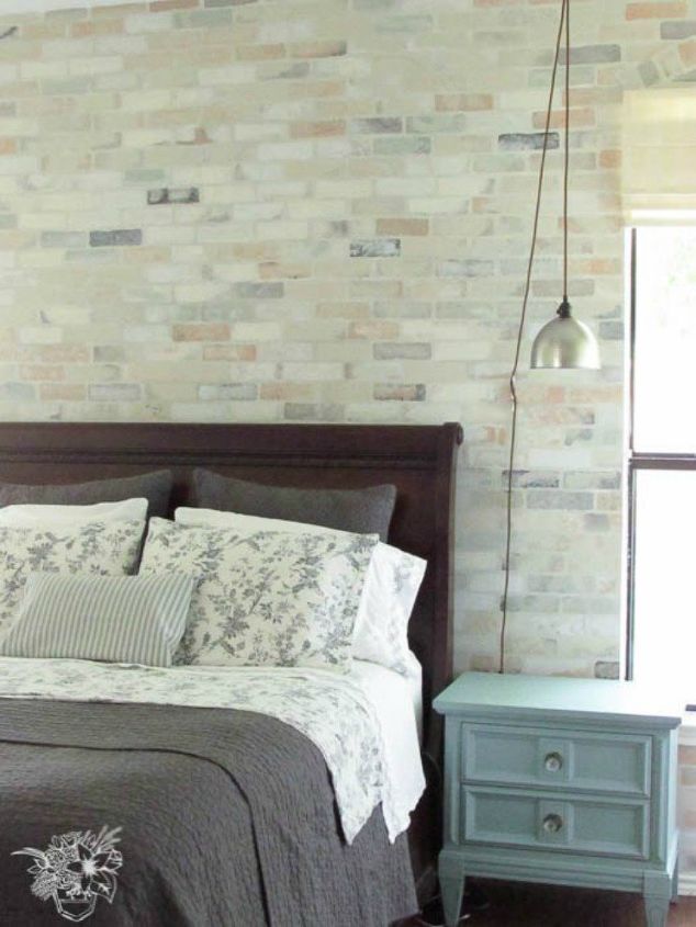 why everyone is copying these amazing brick paneling ideas, But a stencil is probably the easiest