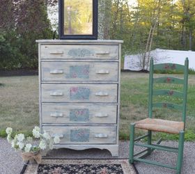 scrumptious shabby chic with old fashioned milk paint, how to, painted furniture, painting, shabby chic, Sea Green and Buttermilk Shabby Chic Dresser