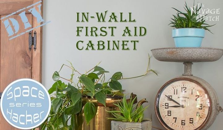 diy in wall first aid cabinet, how to, organizing, storage ideas, woodworking projects