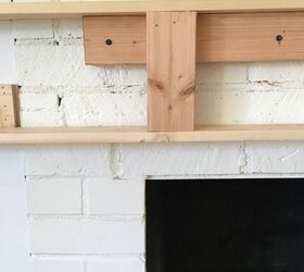 how i made a beautiful mantel using an antique wood remnant, fireplaces mantels, home improvement, how to, woodworking projects