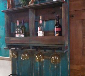 large door turned beverage station, chalk paint, doors, how to, repurposing upcycling, rustic furniture