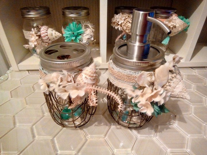 mason jar beach themed