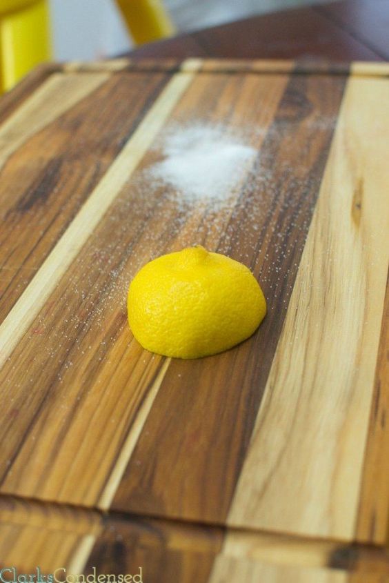 s 12 miraculous home hacks using salt, Clean your wooden cutting boards
