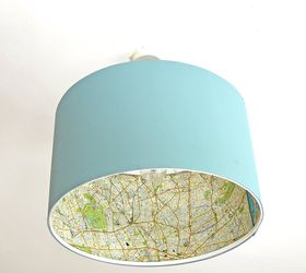 ikea lamp hack with maps, crafts, decoupage, how to, lighting