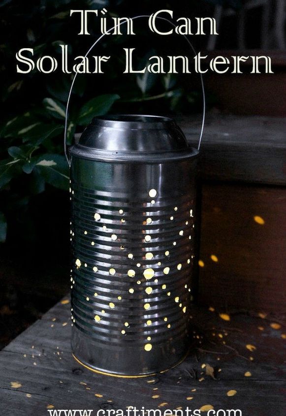 s hostess hacks every homeowner should know, Use tin cans for awesome solar lighting