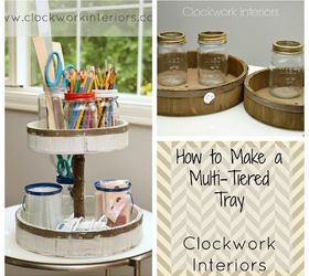 diy rustic farmhouse two tiered tray for 3 , crafts, how to, painting