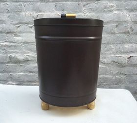 turn a popcorn tin into a trash can